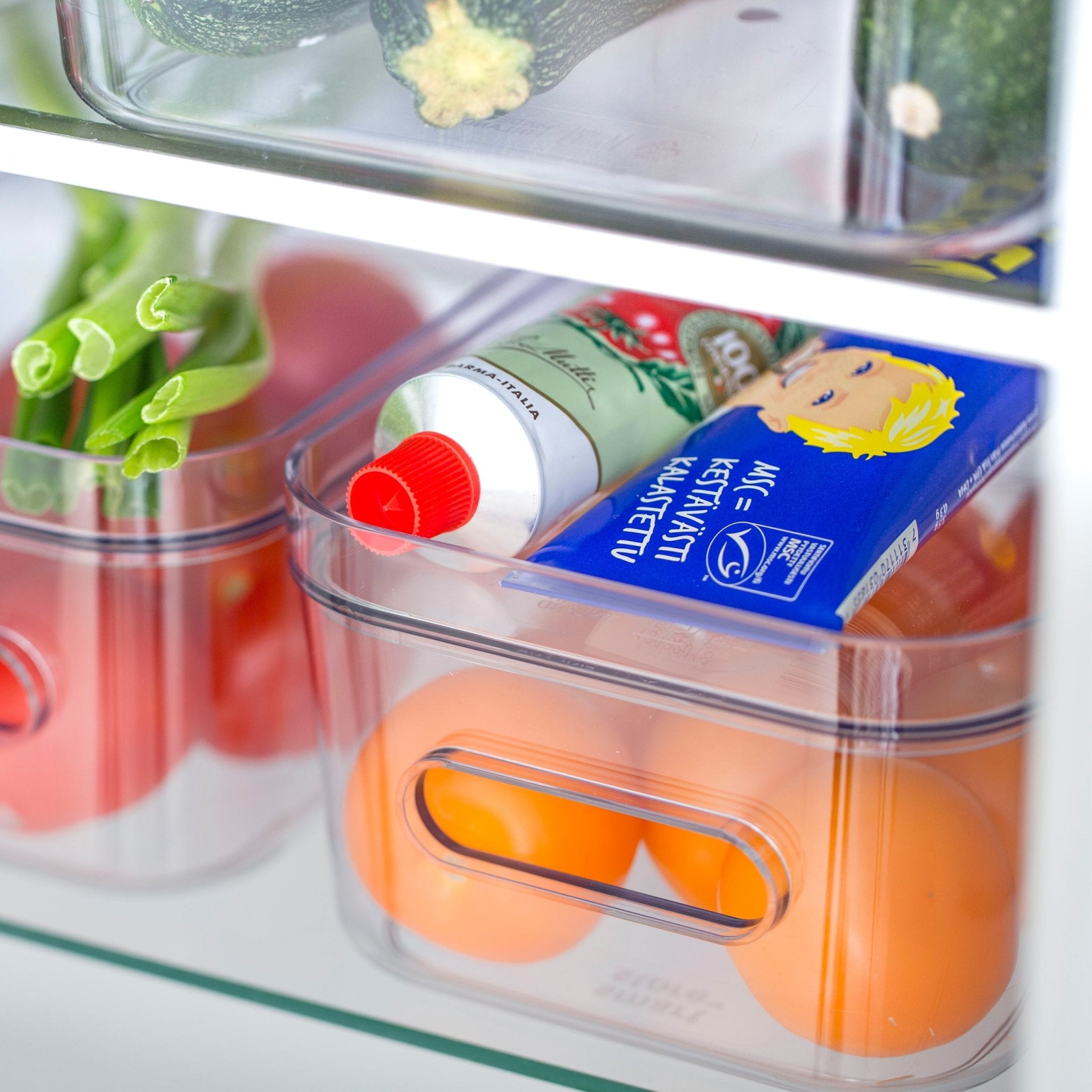 Small Stackable Lidded Fridge Storage Box - Image 7